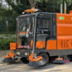 MS-2500J Four-wheel Five-brush Enclosed Dual-fan Sweeper - Image 2