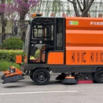 MS-2500J Four-wheel Five-brush Enclosed Dual-fan Sweeper - Image 4