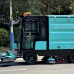 MS-2500ZX Four-wheel Five-brush Enclosed Four-fan Self-discharging Sweeper - Image 11