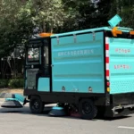 MS-2500ZX Four-wheel Five-brush Enclosed Four-fan Self-discharging Sweeper - Image 13